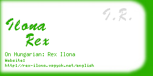ilona rex business card